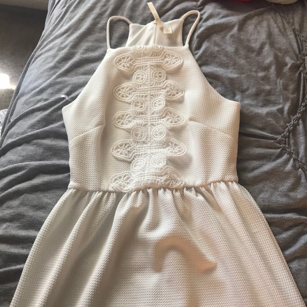 Spaghetti Strap White Dress